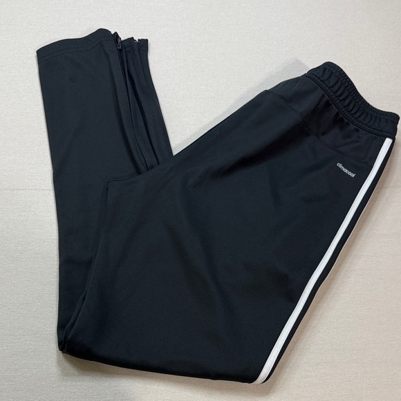Adidas Black Joggers with White Stripes - Picture 2 of 9